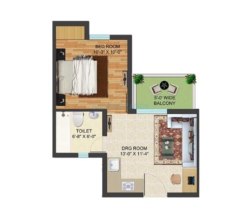Supertech Golf Country Village — floor plan 1