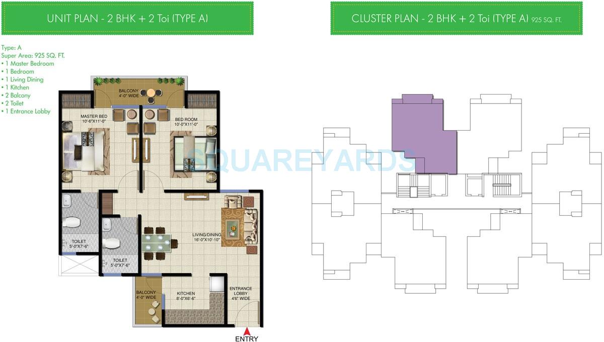 Sunworld Vandita — floor plan 1