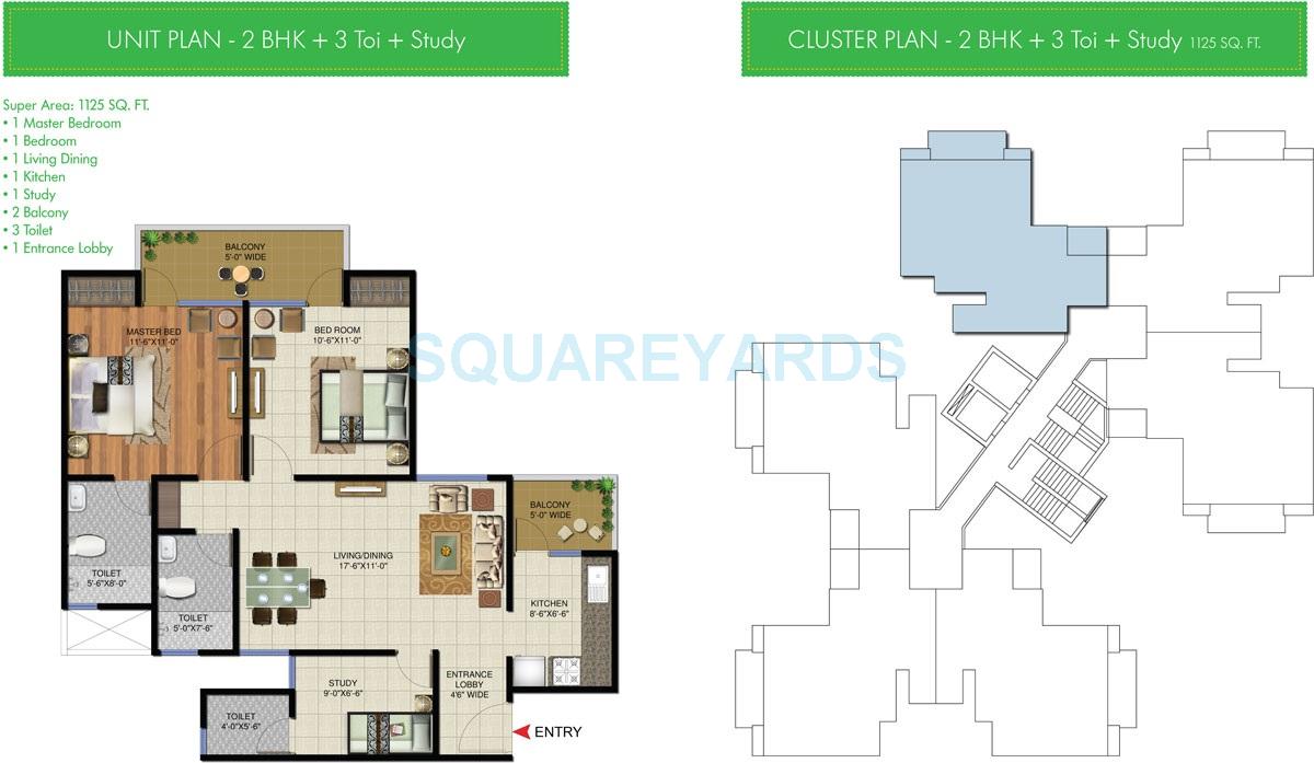 Sunworld Vandita — floor plan 2