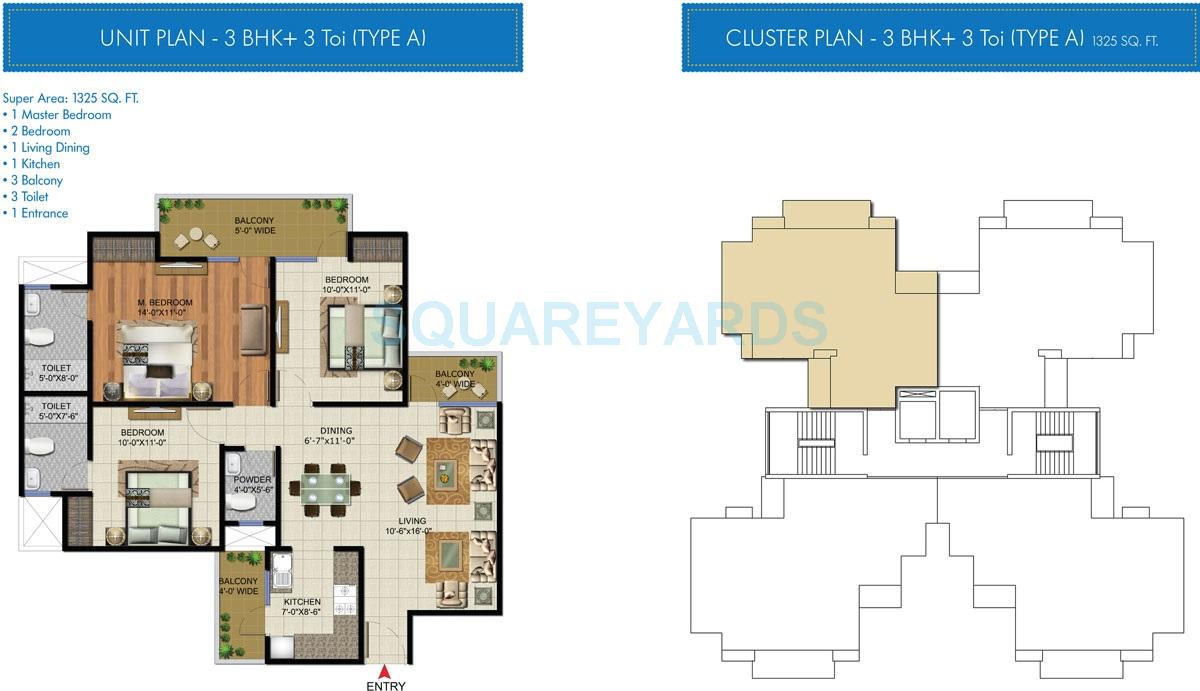 Sunworld Vandita — floor plan 3