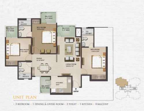 Sunworld Vandita — floor plan 4