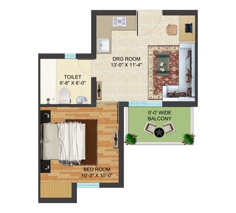 Supertech Golf Country Suites — floor plan 1