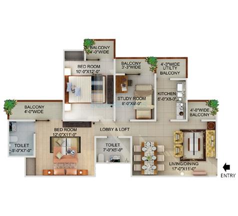 Supertech UpCountry Grand Circuit — floor plan 2