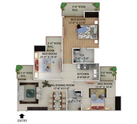 Supertech UpCountry Grand Circuit — floor plan 3