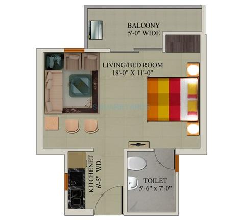 Supertech UpCountry Safari Studios — floor plan 1