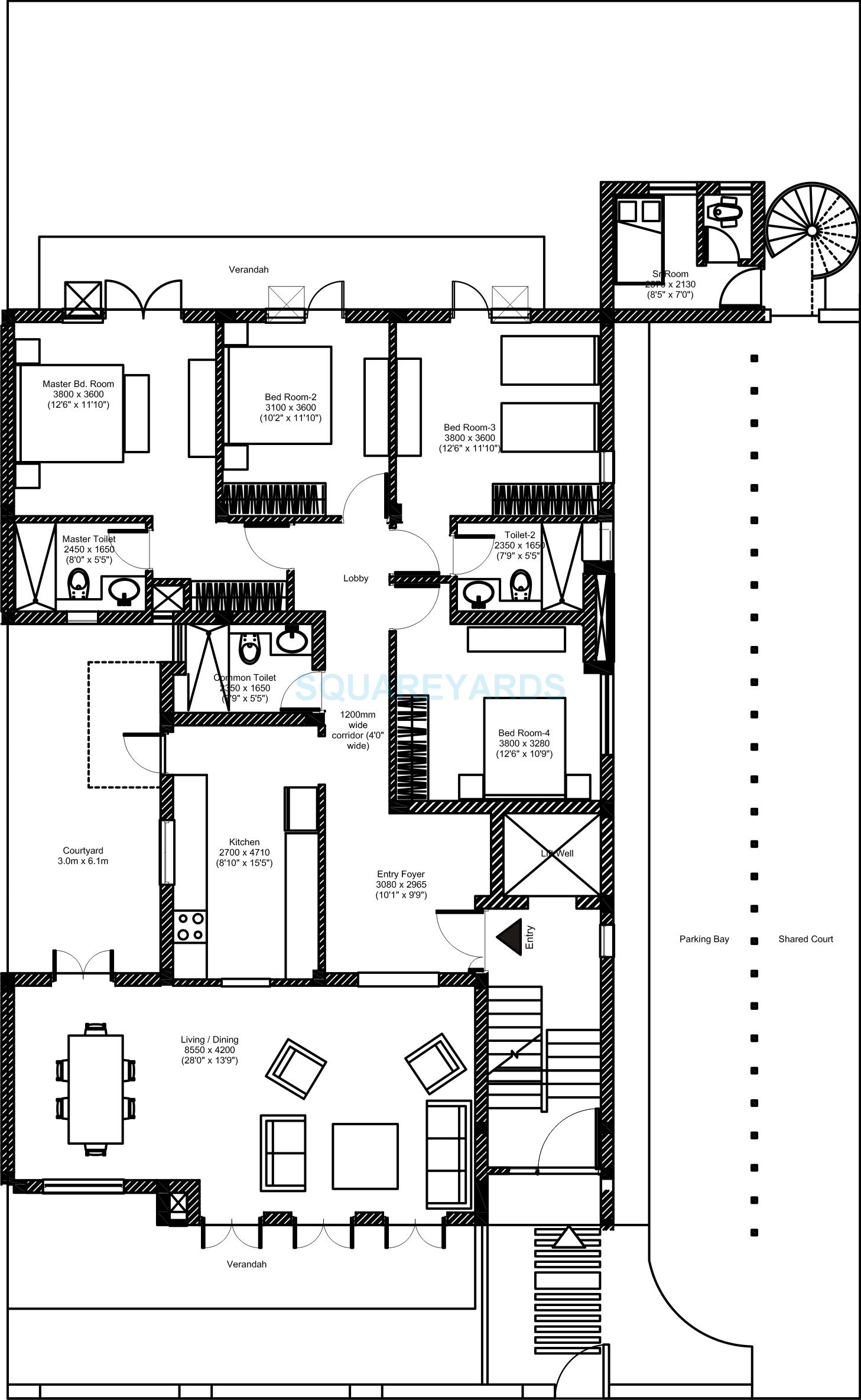 Vatika INXT Floors — floor plan 5
