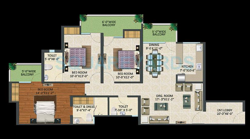 Supertech Fable Castle — floor plan 5
