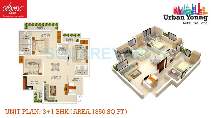 Cosmic Urban Young — floor plan 3