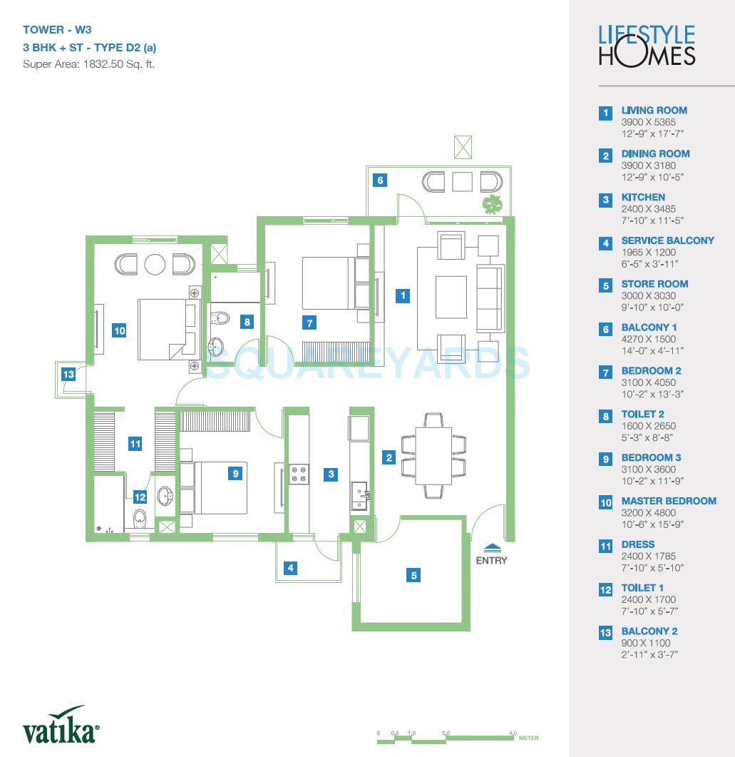 Vatika Lifestyle Homes — floor plan 5