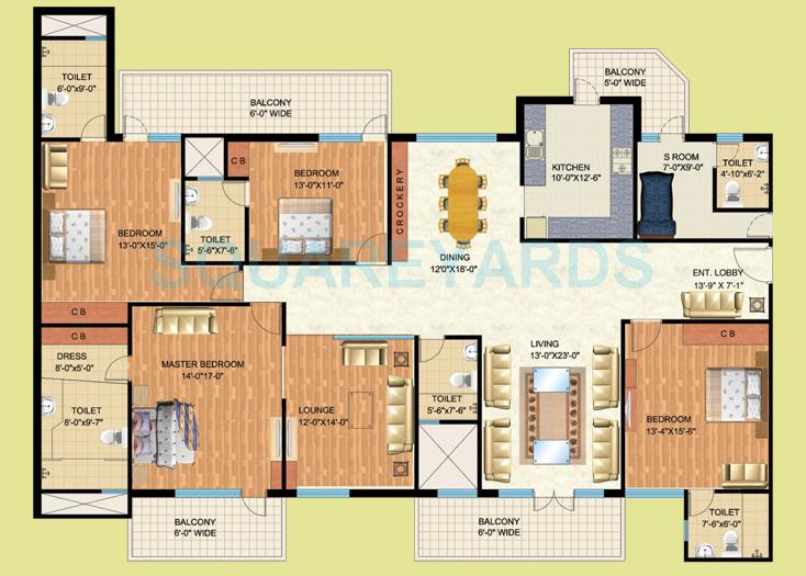 Mapsko Royale Ville — floor plan 3