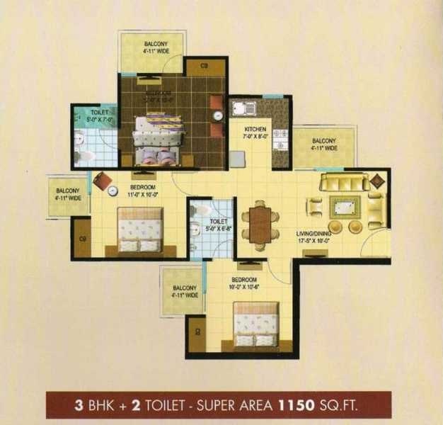NBCC Aspire Enchante — floor plan 4