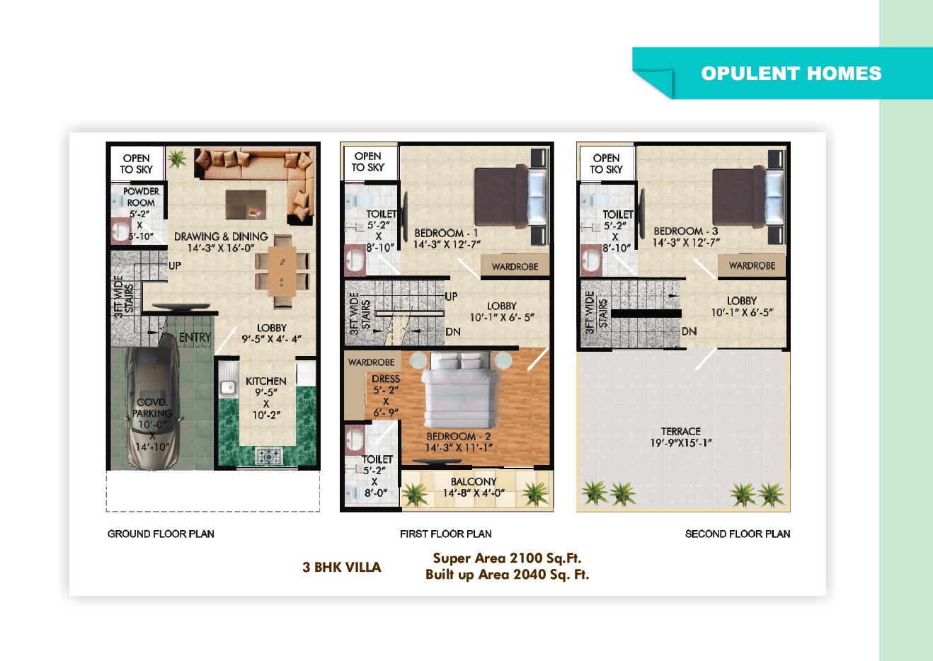 Shree Brahma Ashoka Greens — floor plan 3