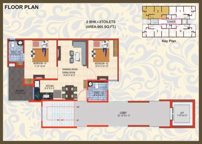 Shree Brahma Ashoka Greens — floor plan 1