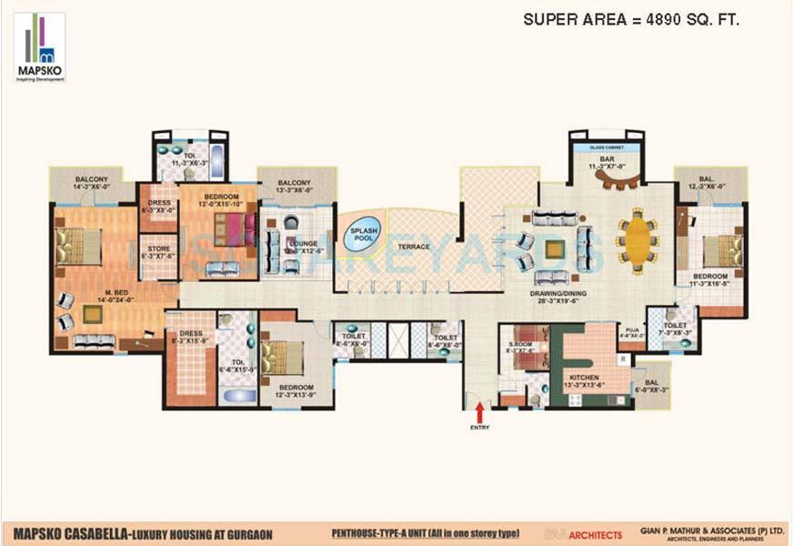 Mapsko Casa Bella-Apartments — floor plan 5