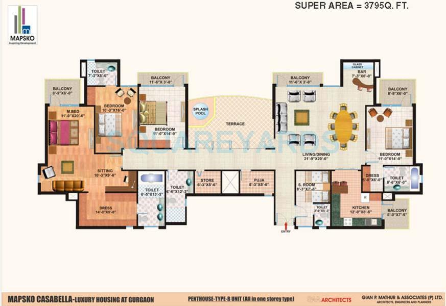 Mapsko Casa Bella-Apartments — floor plan 6