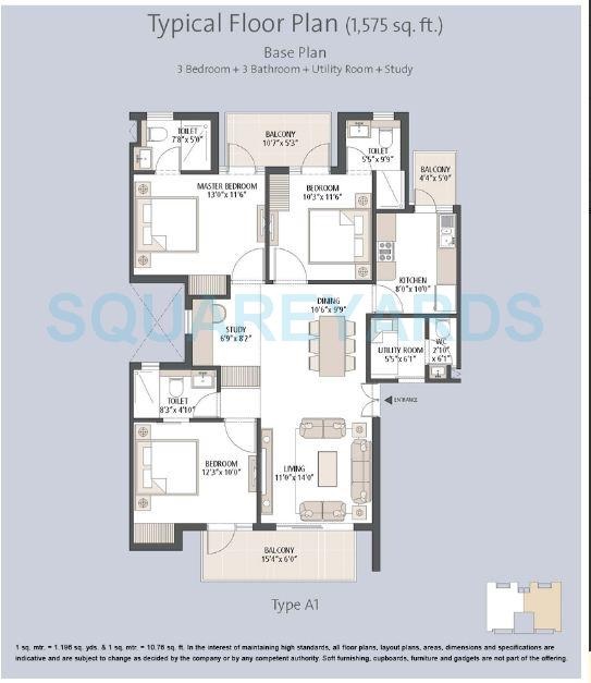 Emaar Palm Hills — floor plan 1