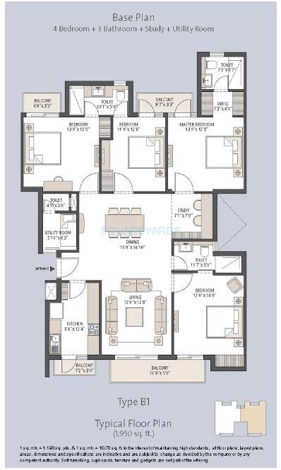 Emaar Palm Hills — floor plan 2