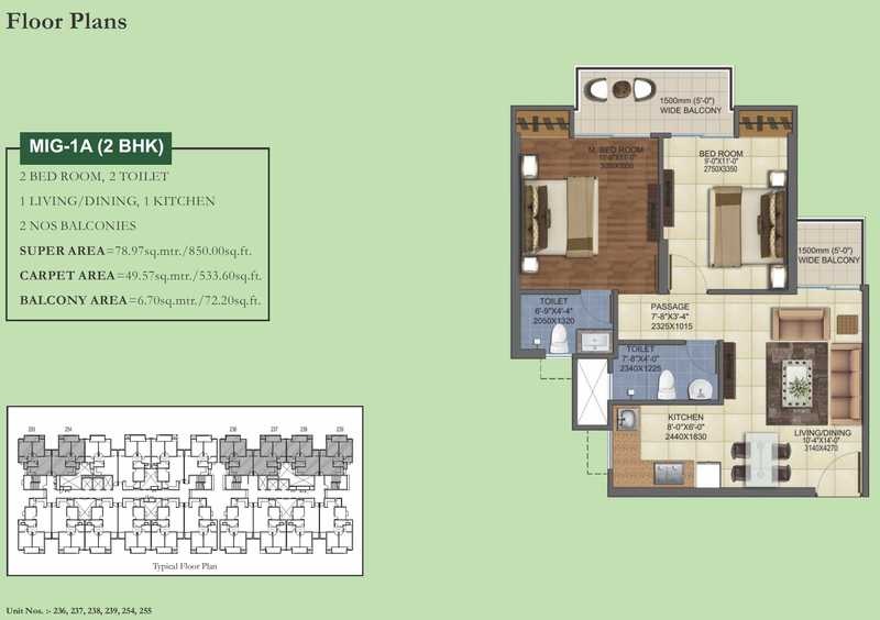 Mahagun Maverick — floor plan 1