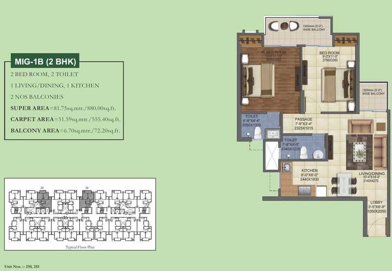 Mahagun Maverick — floor plan 3