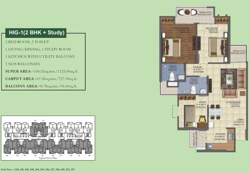 Mahagun Maverick — floor plan 5