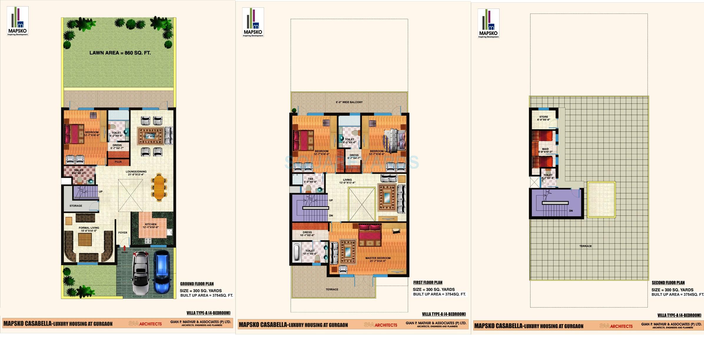 Mapsko Casa Bella-Villas — floor plan 1