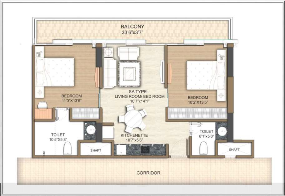 M3M My Den — floor plan 1