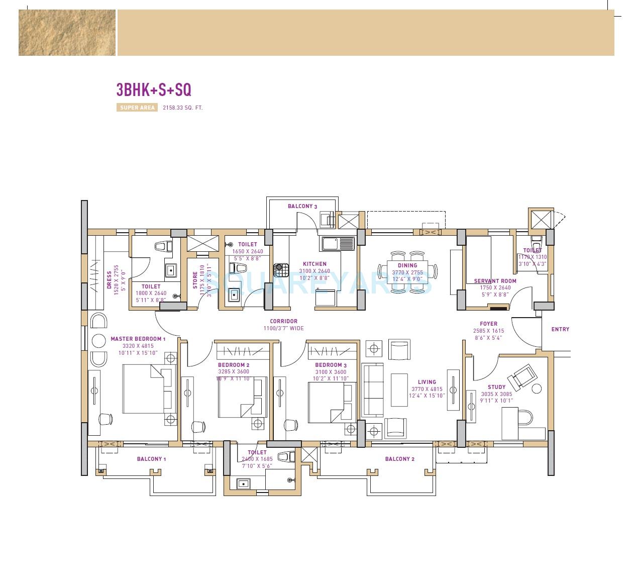 Vatika Seven Lamps — floor plan 5