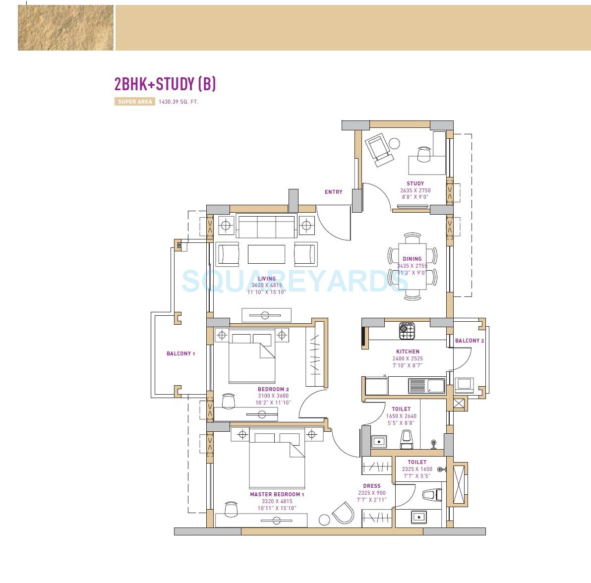Vatika Seven Lamps — floor plan 3