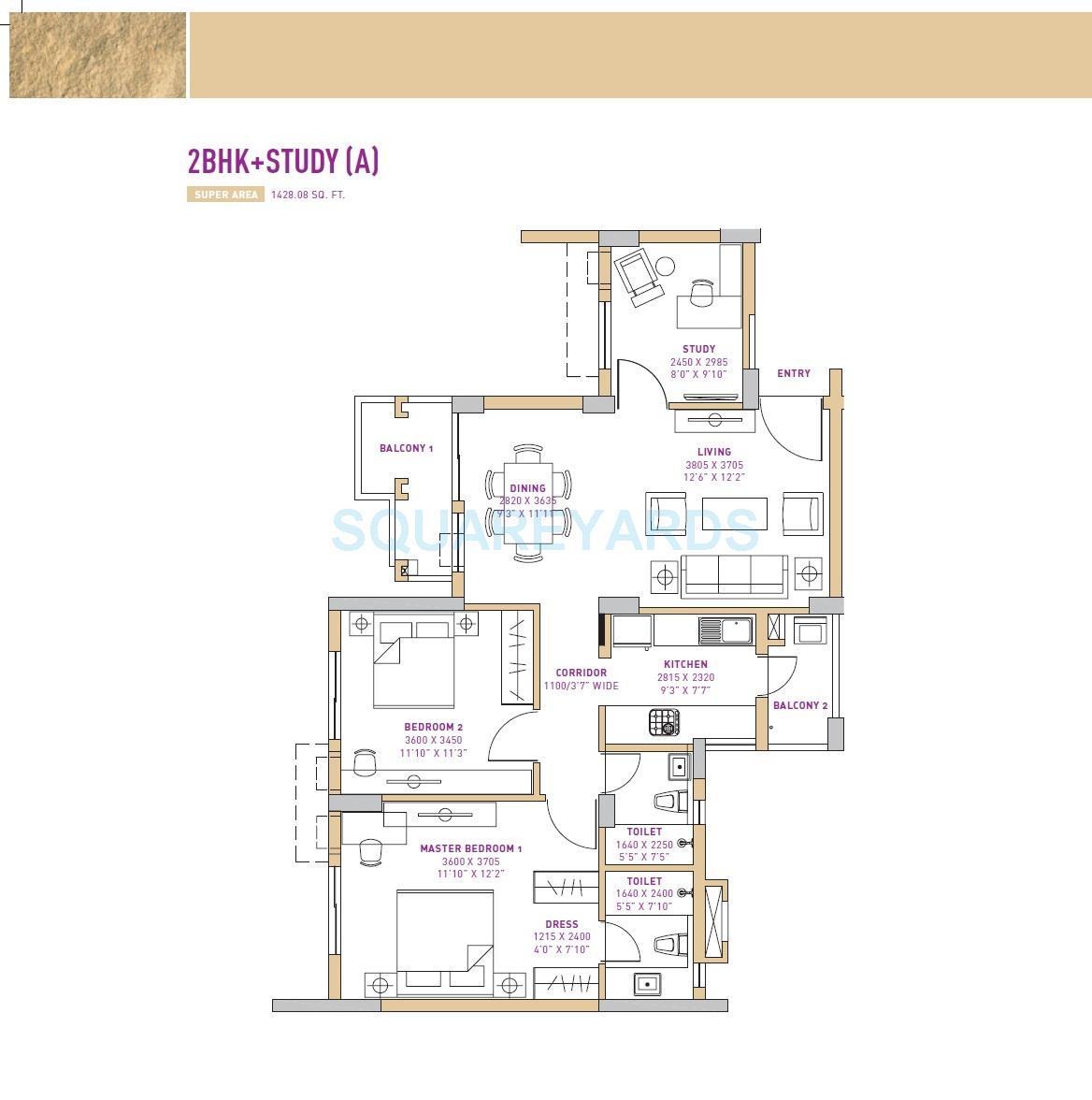 Vatika Seven Lamps — floor plan 4