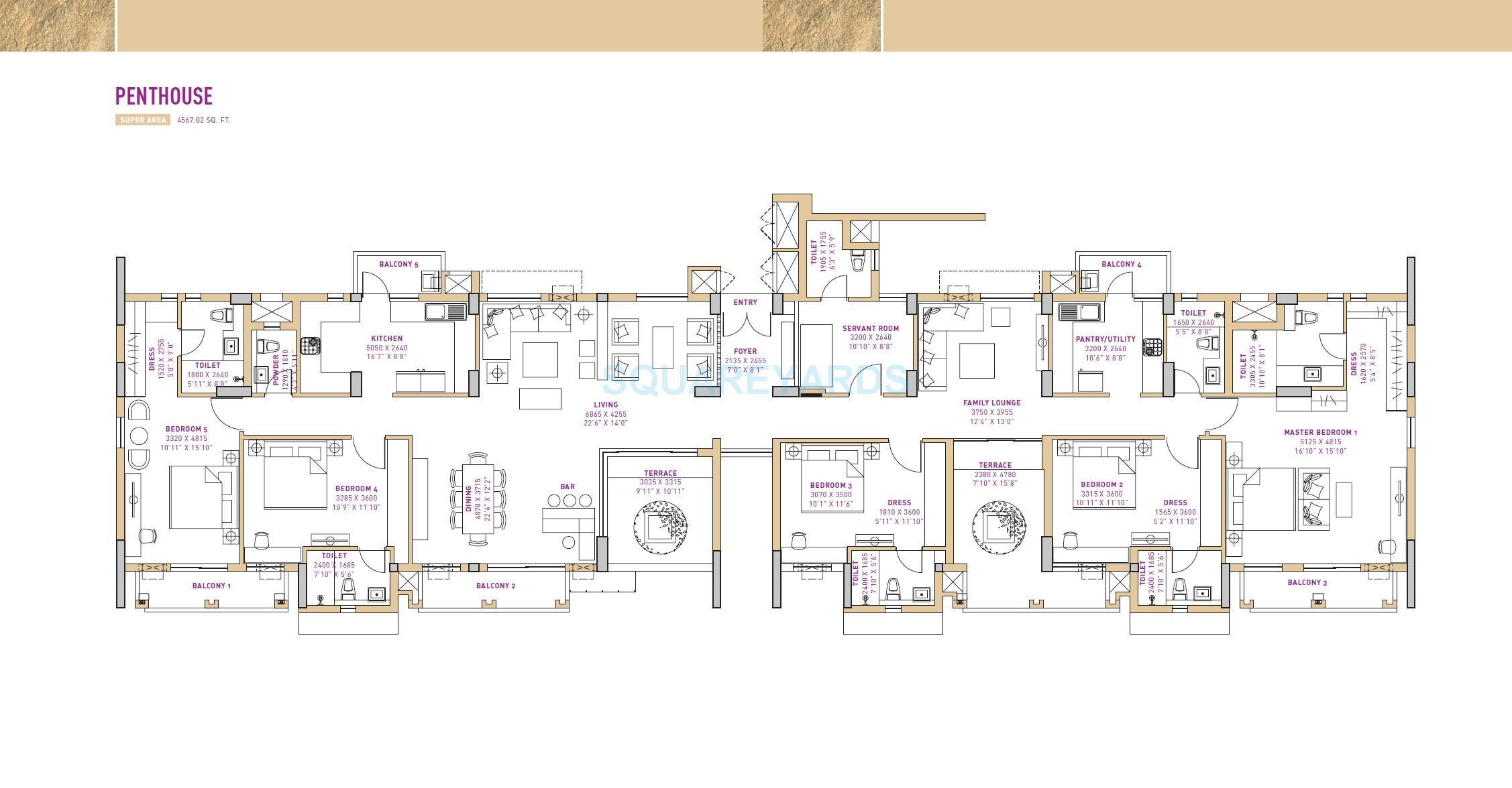 Vatika Seven Lamps — floor plan 8