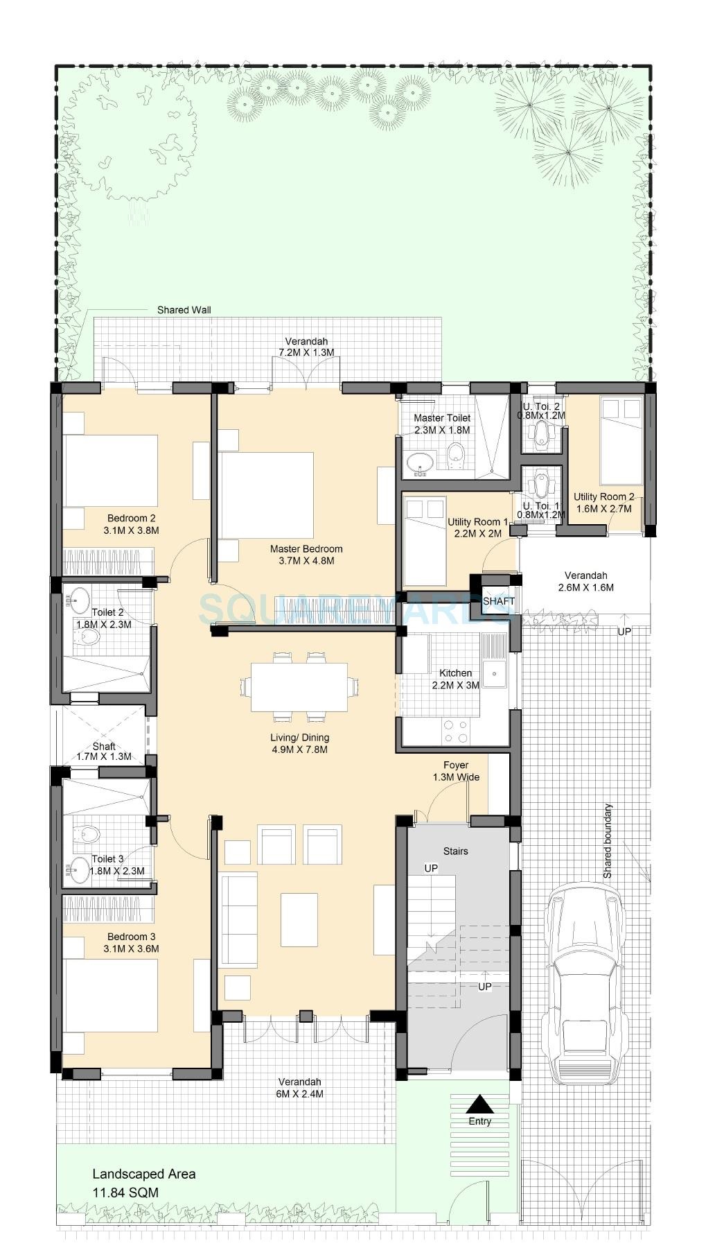 Vatika Premium Floors — floor plan 2