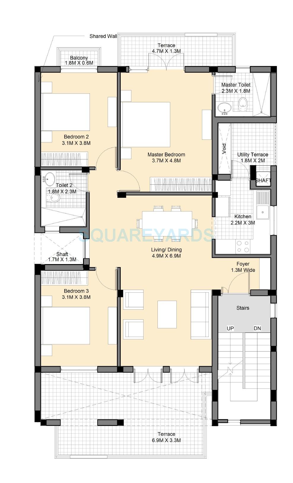 Vatika Premium Floors — floor plan 3