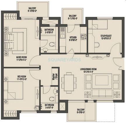 Umang Monsoon Breeze Phase I — floor plan 1