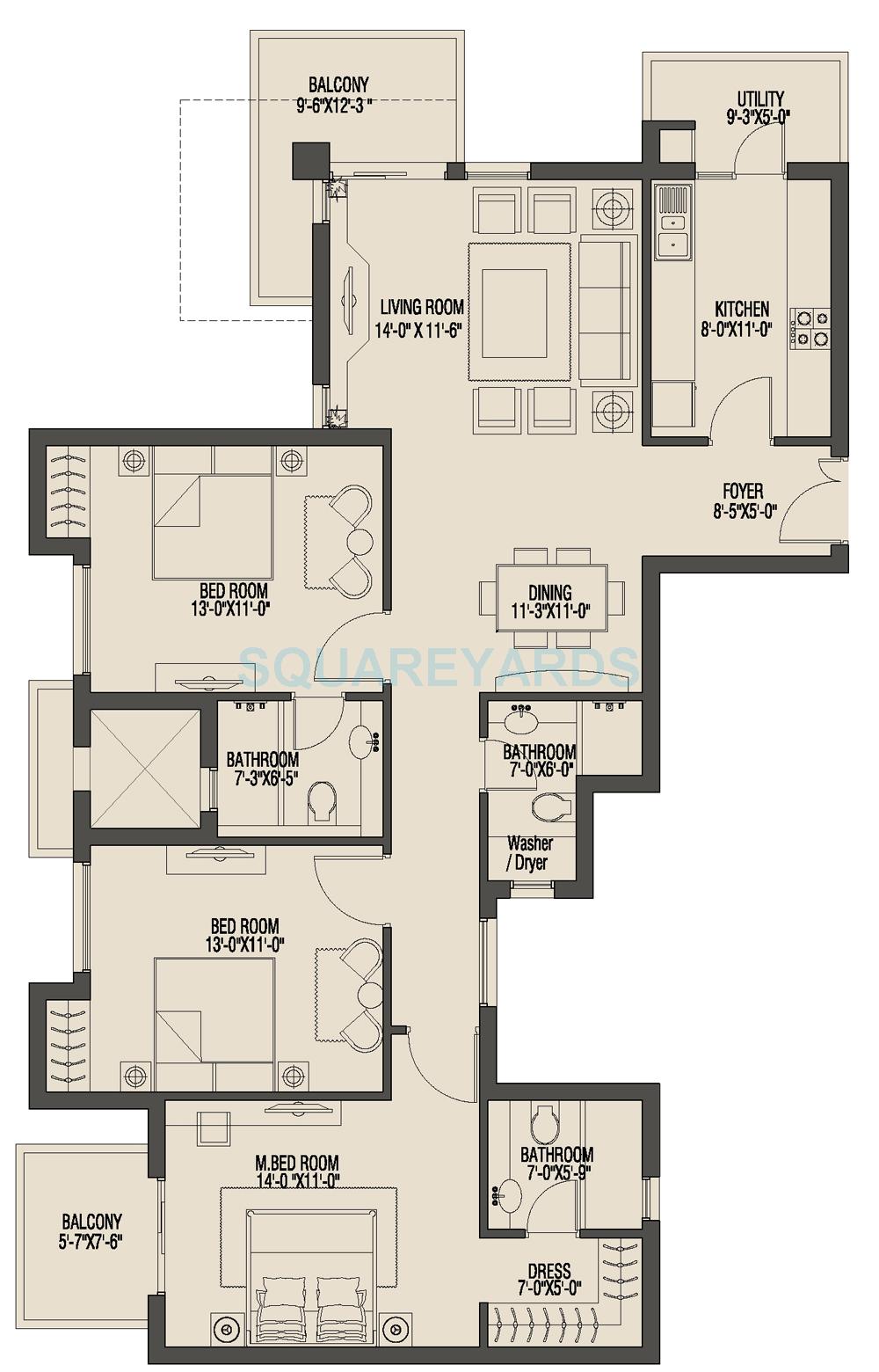 Umang Monsoon Breeze Phase I — floor plan 2
