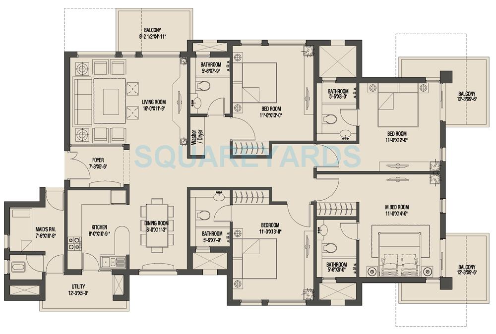Umang Monsoon Breeze Phase I — floor plan 4