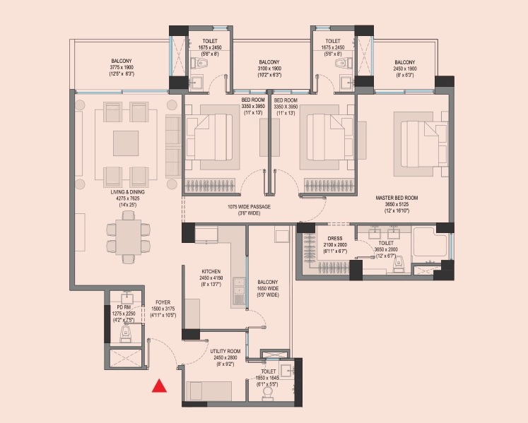 Godrej Connaught One — floor plan 1