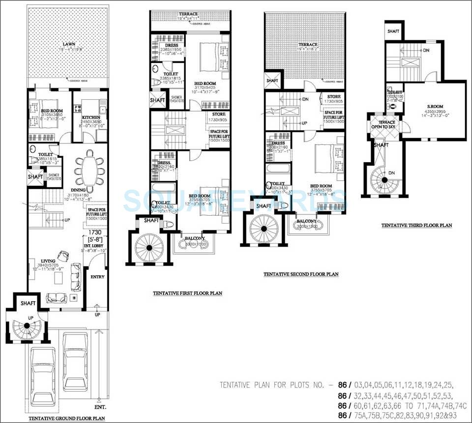 DLF New Town Heights II — floor plan 3