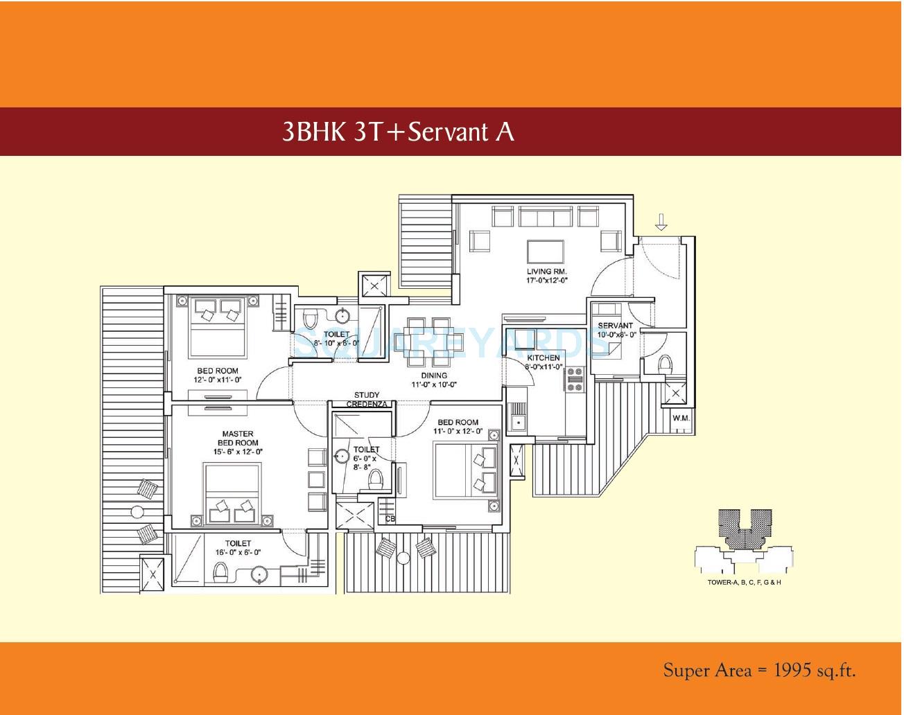 Bestech Park View Sanskruti — floor plan 2