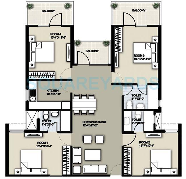 Raheja Sampada — floor plan 5