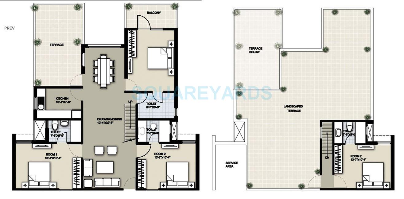 Raheja Sampada — floor plan 6