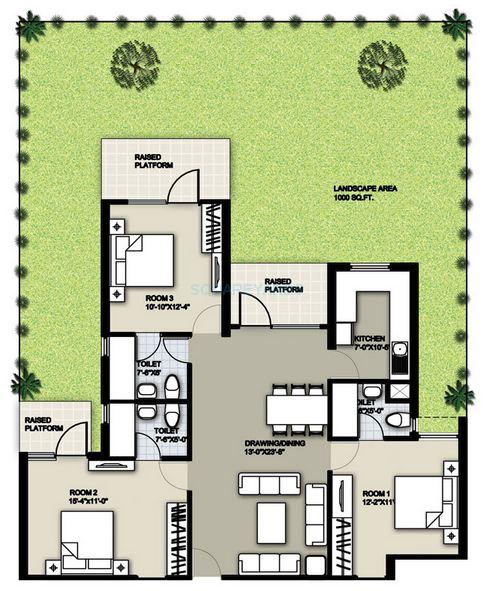 Raheja Sampada — floor plan 4