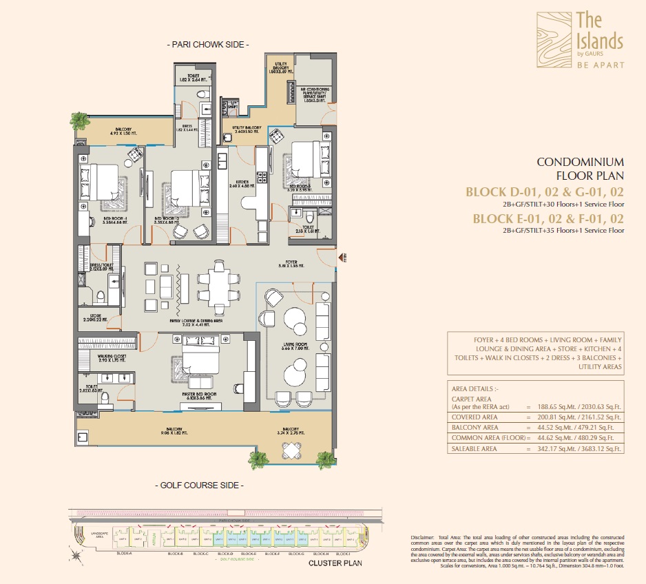 Gaurs The Islands — floor plan 1
