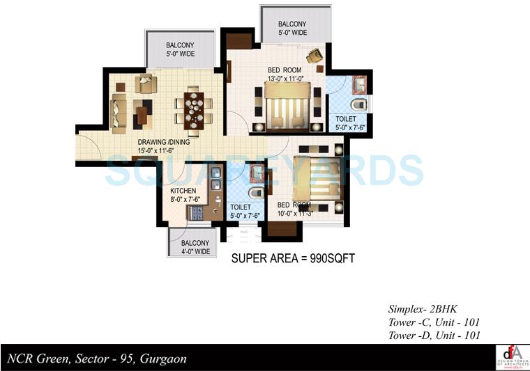 Sidhartha NCR Green — floor plan 1