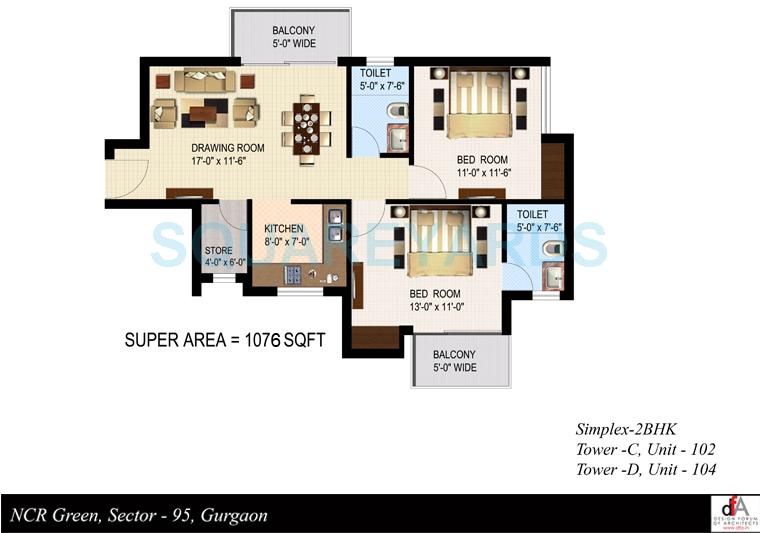 Sidhartha NCR Green — floor plan 2