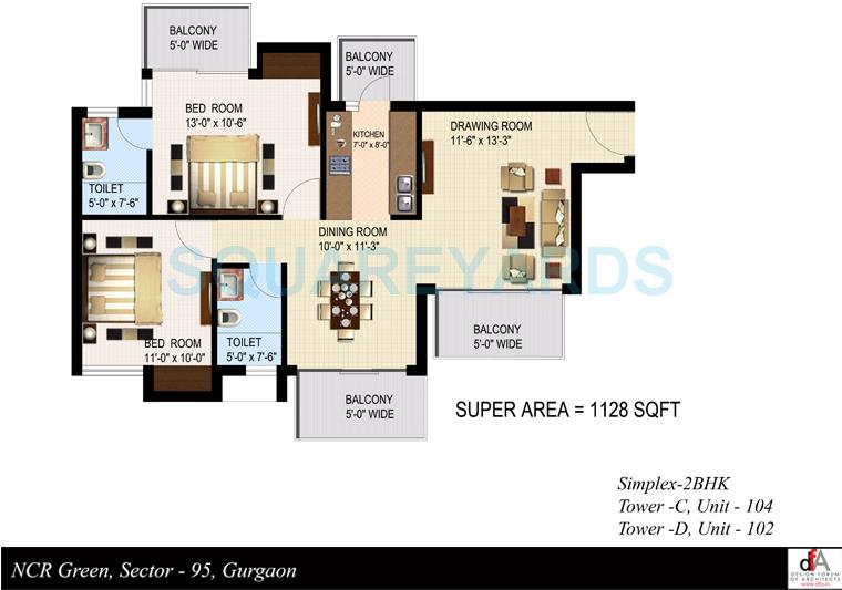 Sidhartha NCR Green — floor plan 3