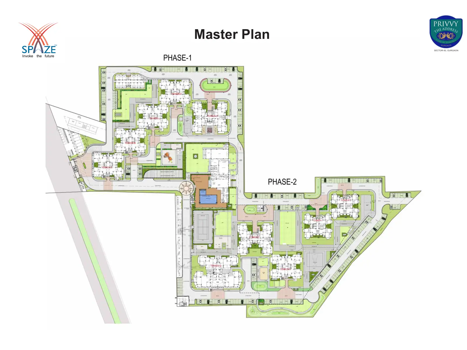 Spaze Privvy The Address — site plan 1
