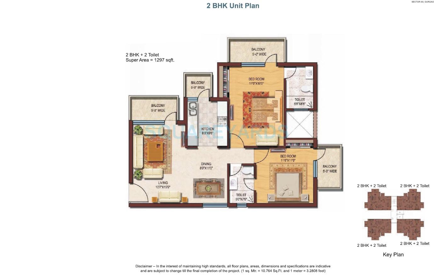 Spaze Privvy The Address — floor plan 1