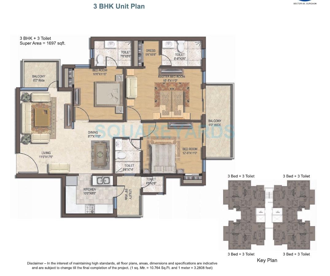 Spaze Privvy The Address — floor plan 2