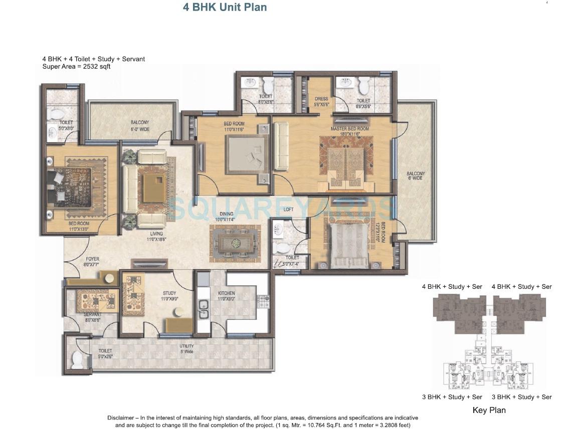 Spaze Privvy The Address — floor plan 4