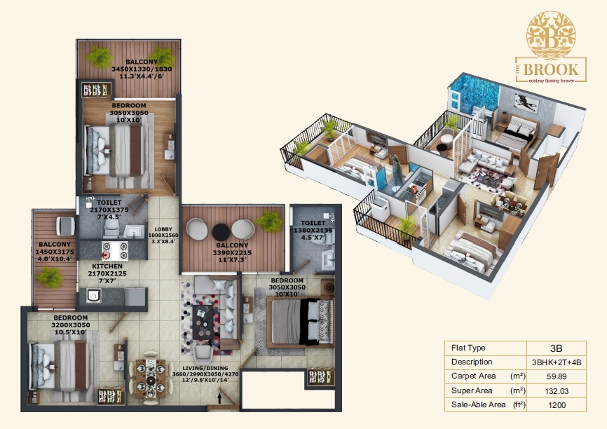 Fusion The Brook — floor plan 2